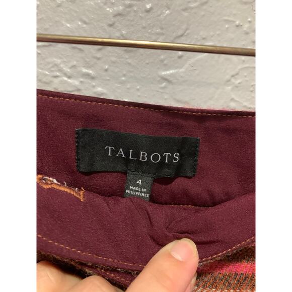 Talbots Wool Blend Skirt Preppy Boho Size 4 - Picture 2 of 6